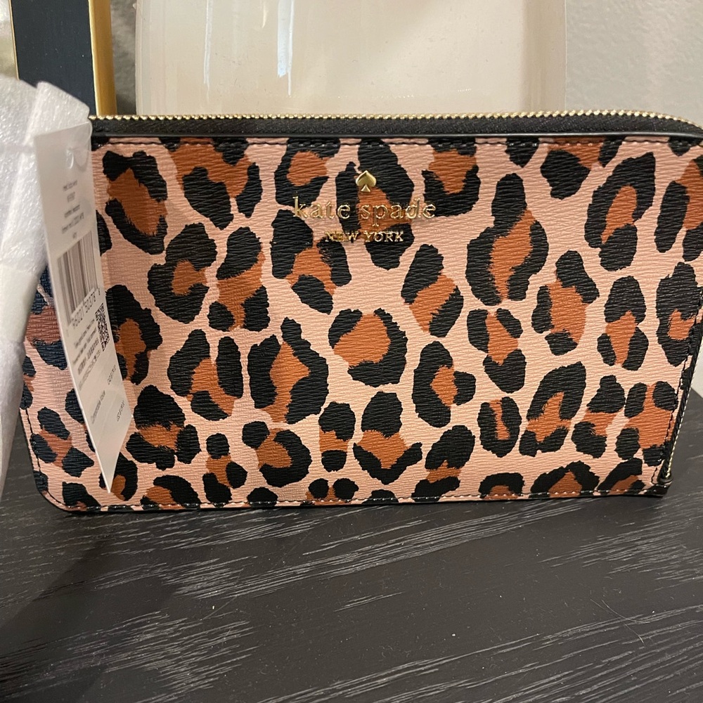 Kate Spade Leopard Clutch